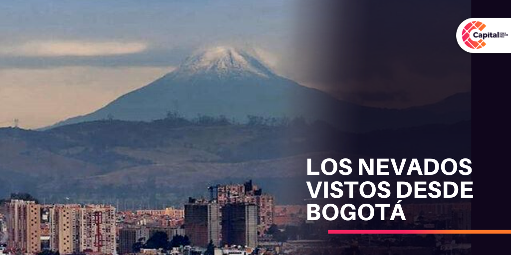 Las espectaculares imágenes del Nevado del Tolima visto desde Bogotá