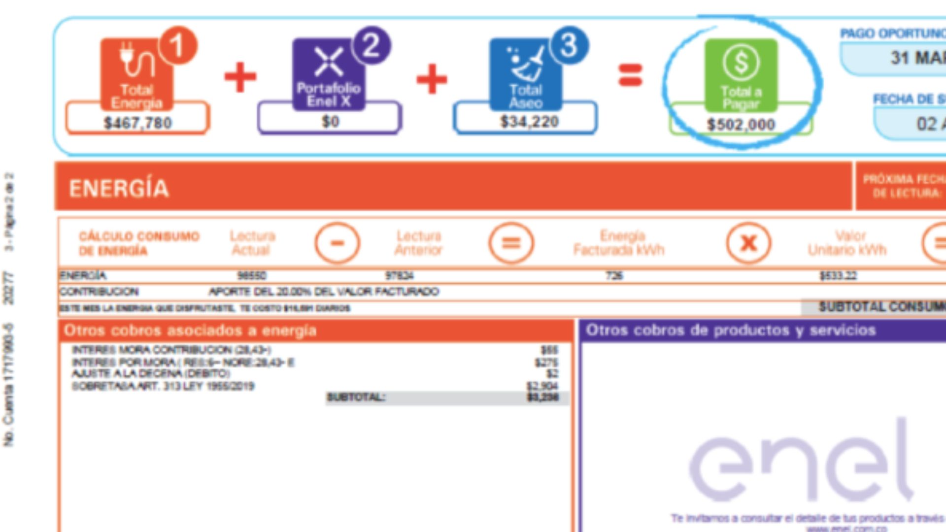 Estas son las novedades en la factura de energía