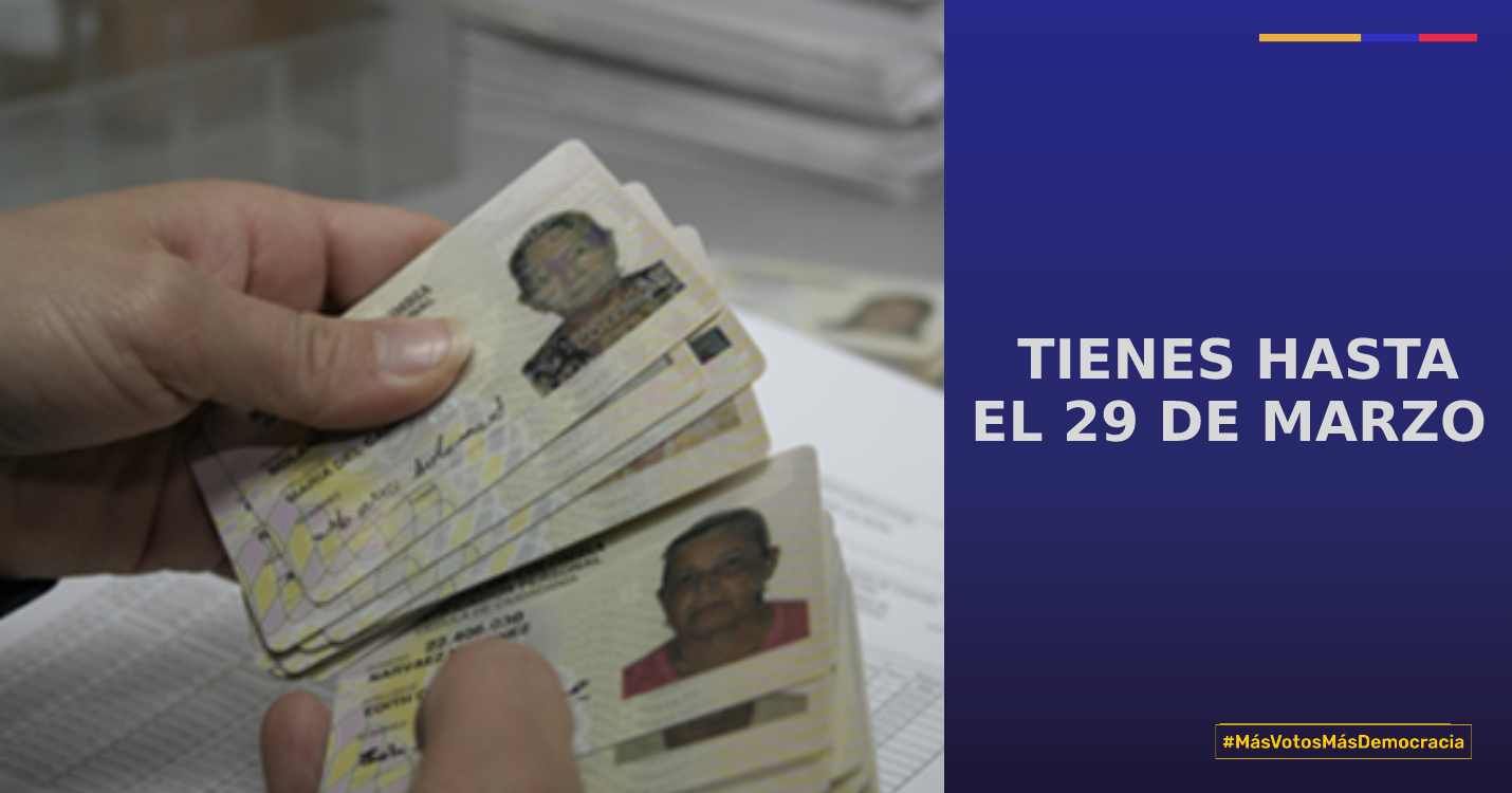 ¿Cuándo vence el plazo para inscribir la cédula en las próximas elecciones presidenciales?