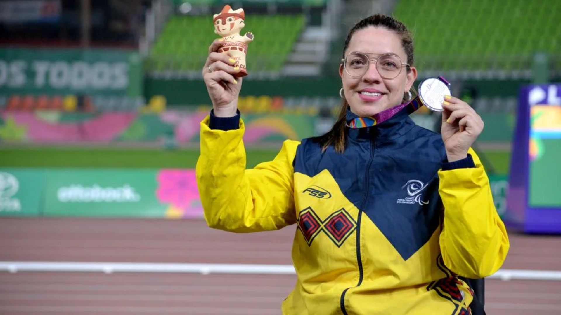 Erica Castaño conquistó el oro en lanzamiento de disco en los Juegos Paralímpicos