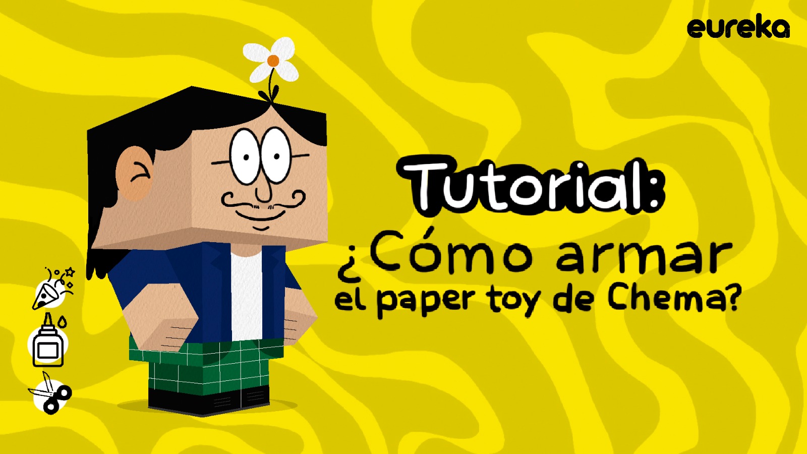 Descarga y arma el paper toy de Chema