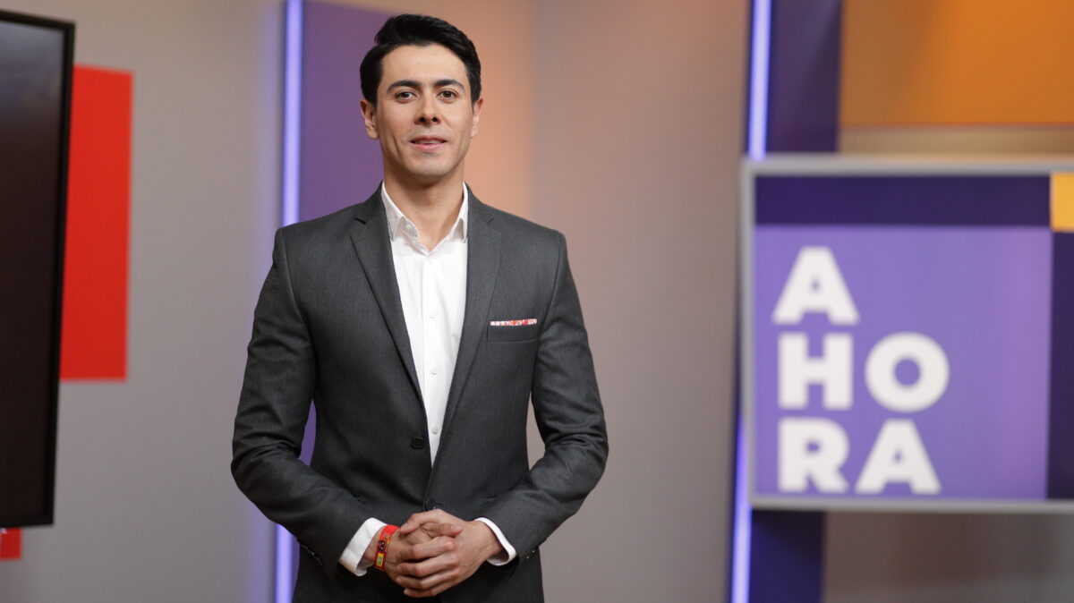 Carlos Díaz, presentador de AHORA.