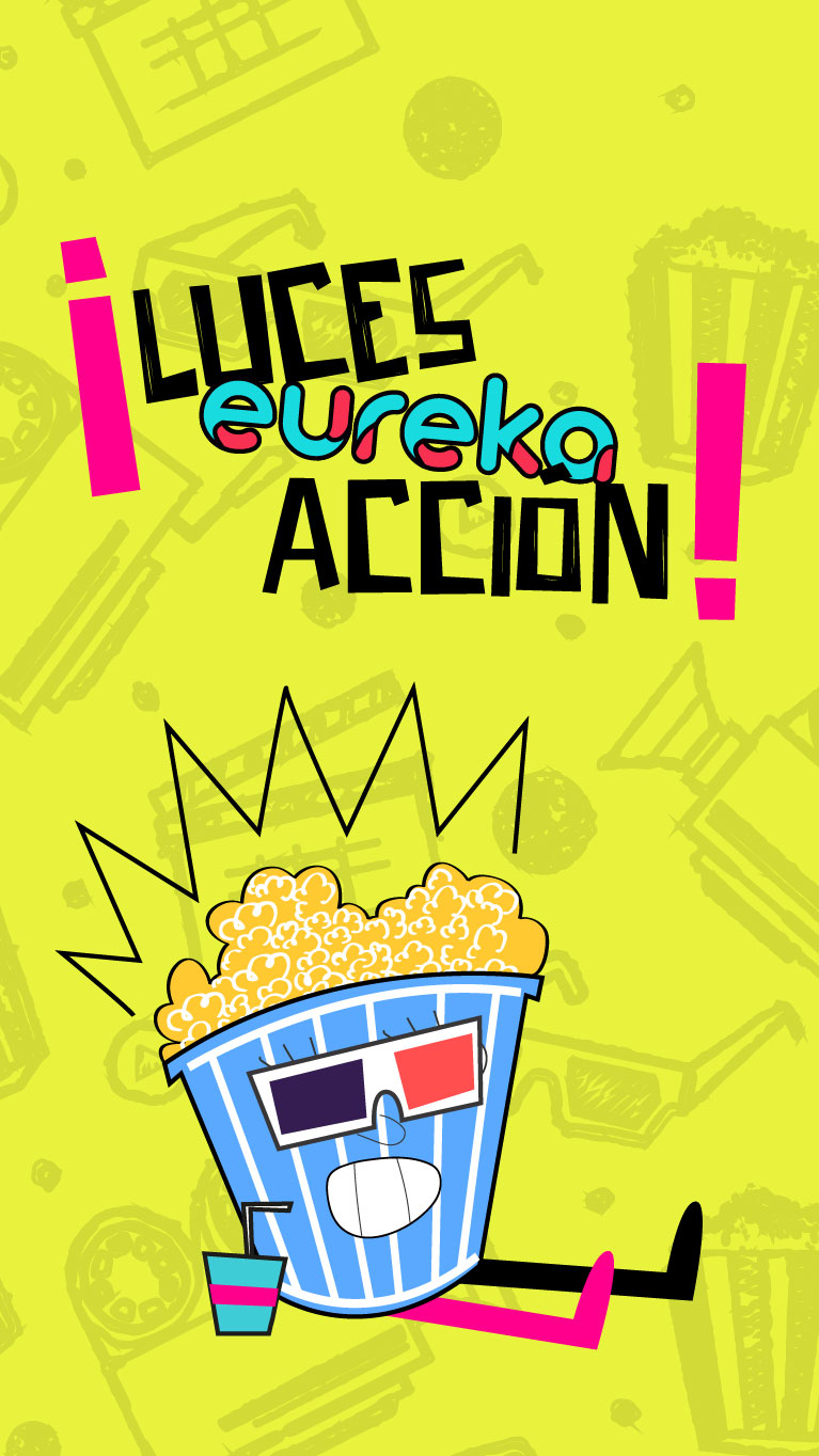 Afiche de luces, eureka, acción