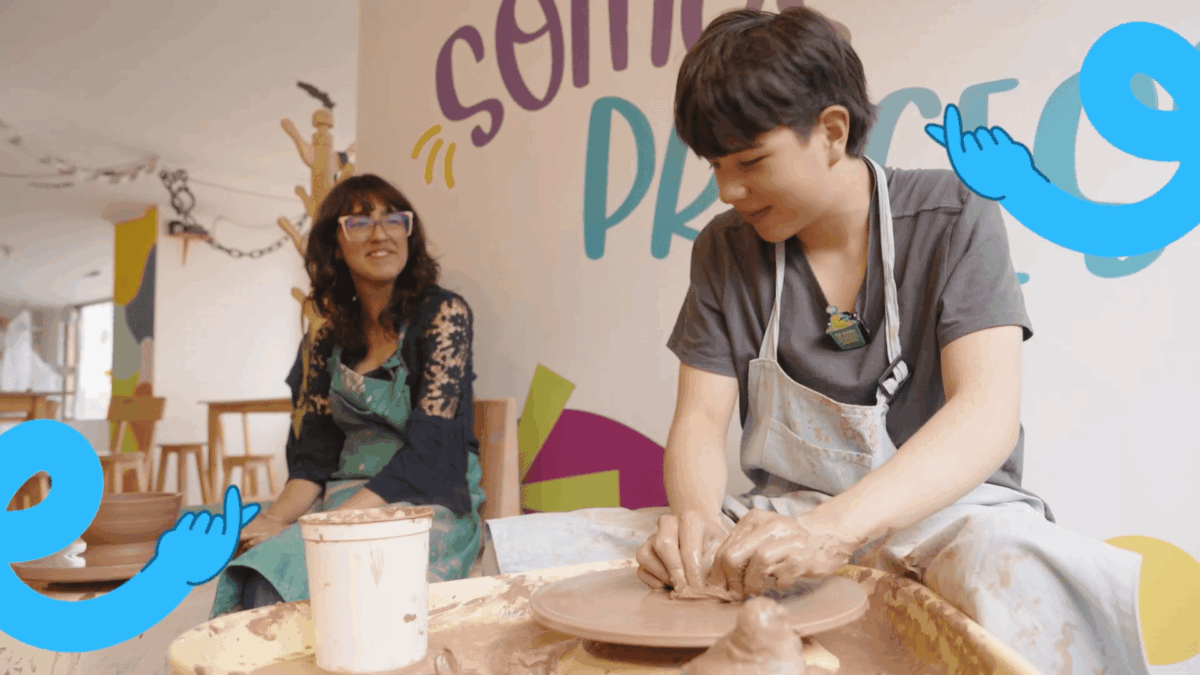 Eric hace cerámica en un día increíble