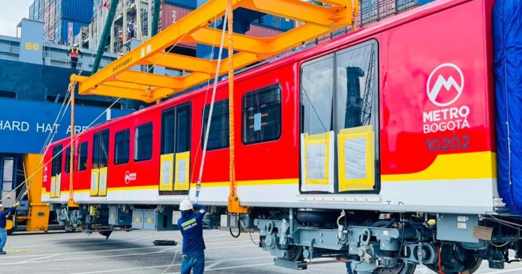 ¡Siguen llegando! El segundo tren de la Línea 1 del Metro de Bogotá ya está en Colombia