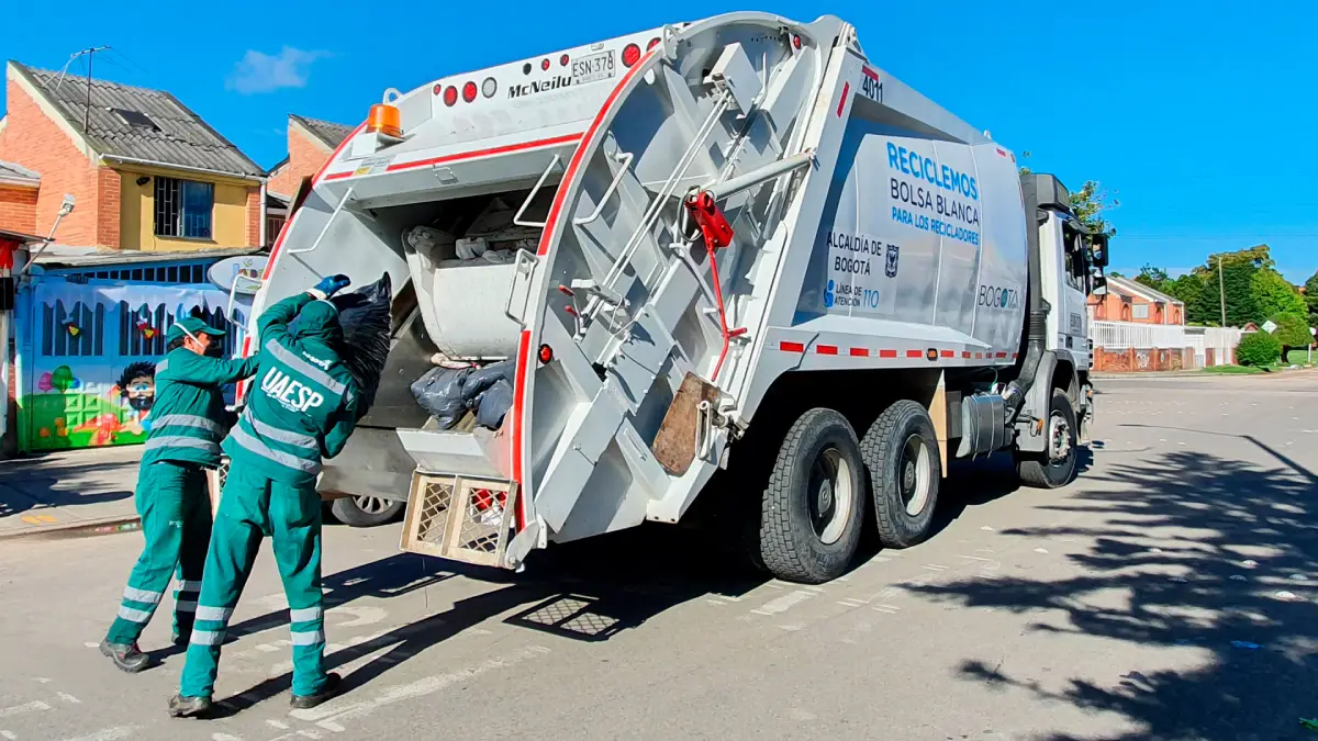 Recolección de basura en Bogotá