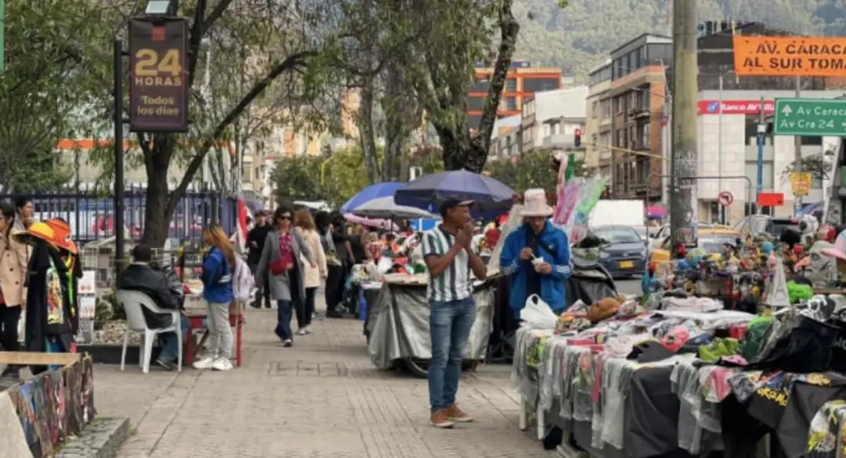 Vendedores informales en Bogotá