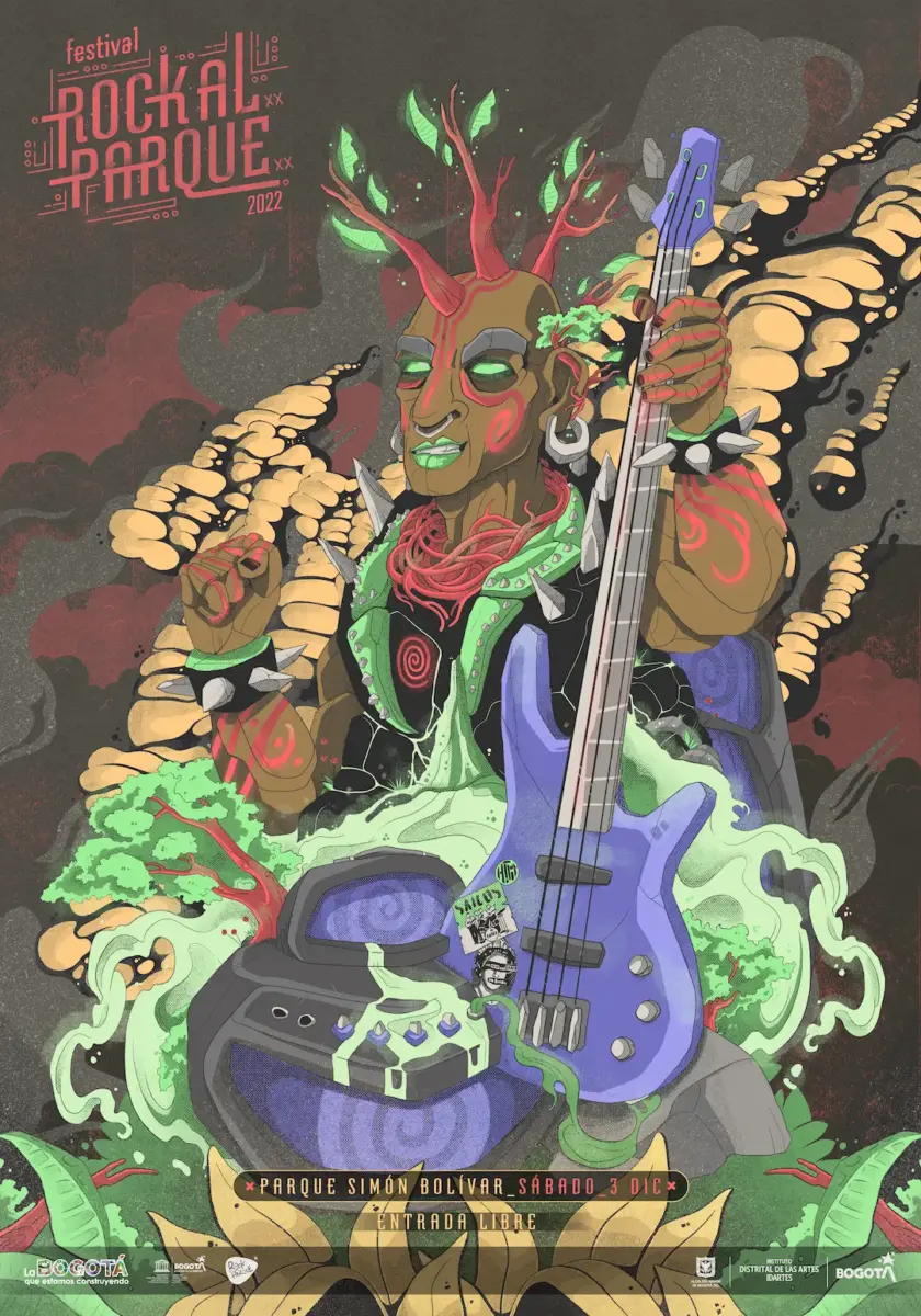Afiche Rock al Parque 2022 - sábado 3