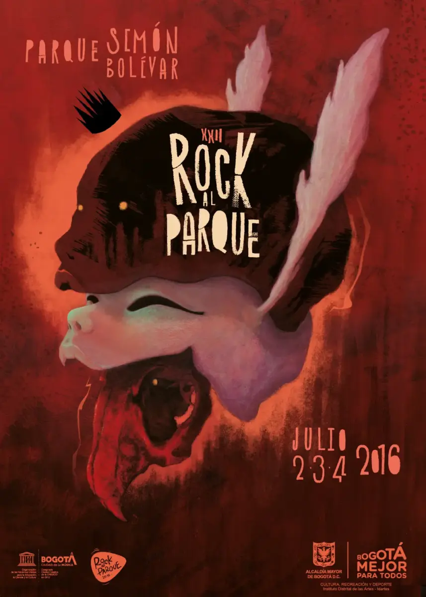 Afiche Rock al Parque 2016