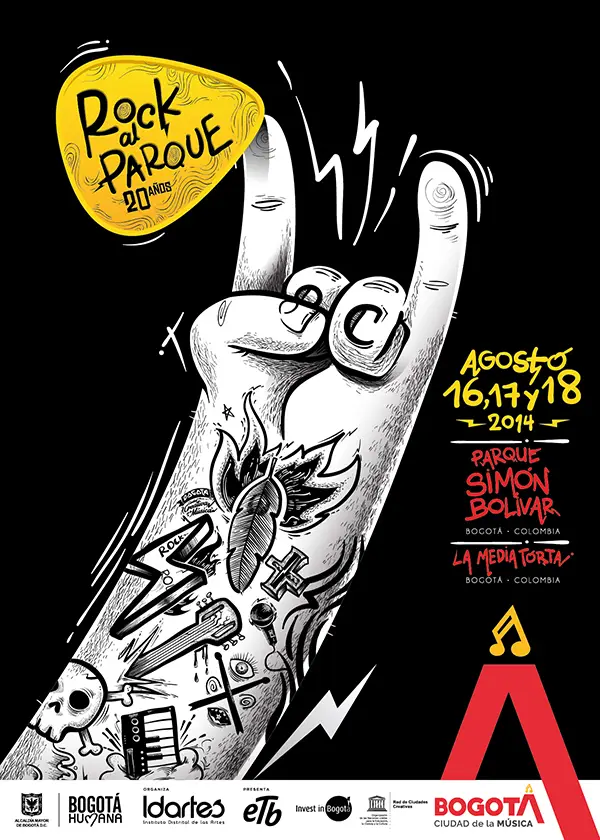 Afiche Rock al Parque 2014