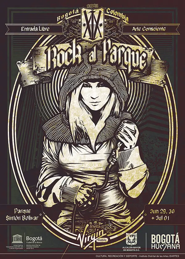 Afiche Rock al Parque 2013