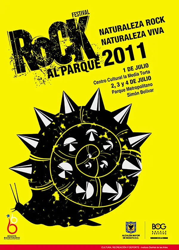Afiche Rock al Parque 2011