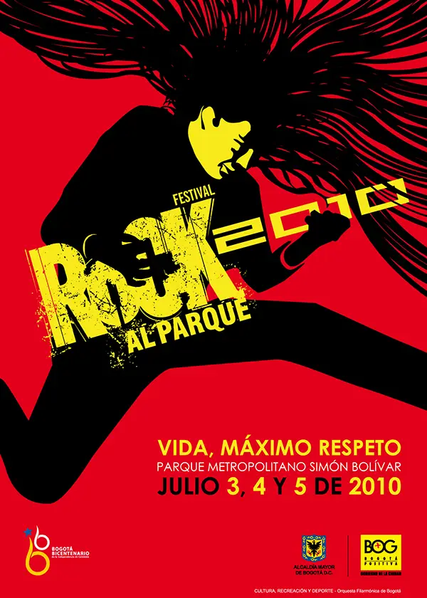 Afiche Rock al Parque 2010
