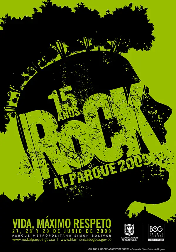 Afiche Rock al Parque 2009
