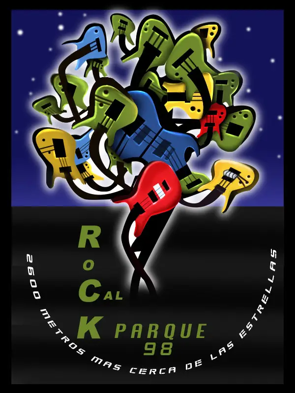 Afiche Rock al Parque 1998