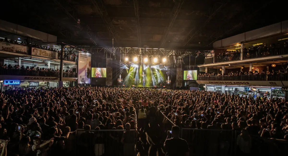 Personas reunidas en un concierto