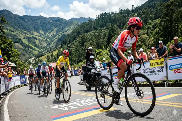 Triunfo en Girardot y récord histórico de amarillo: Estefanía Sánchez gana a cuarta etapa de la Vuelta a Colombia Femenina