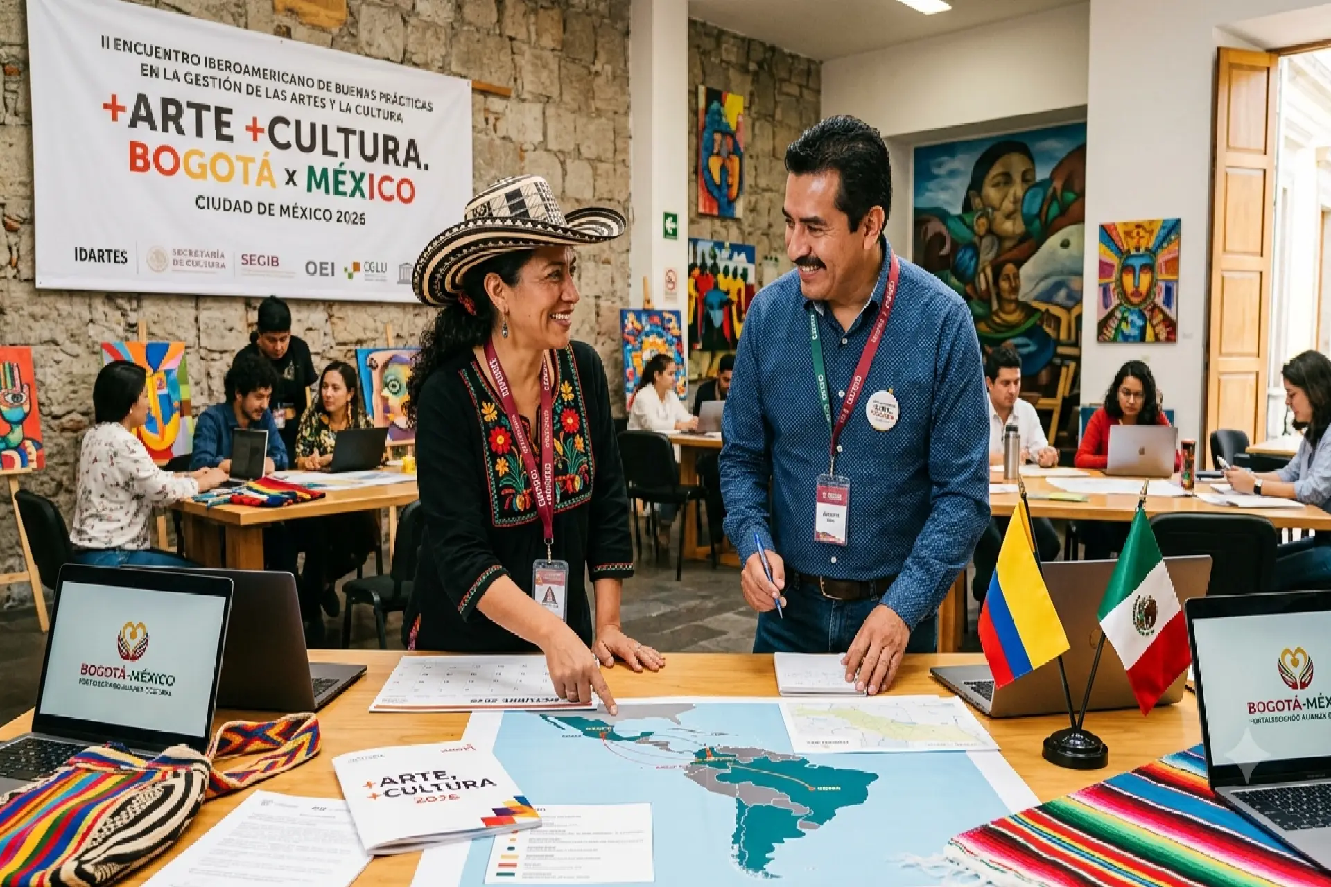 Bogotá y México afianzan alianza histórica para impulsar la gestión cultural en Iberoamérica