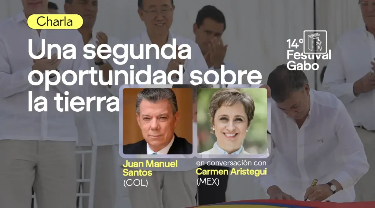Imagen promocional de la conversación entre el ex Presidente