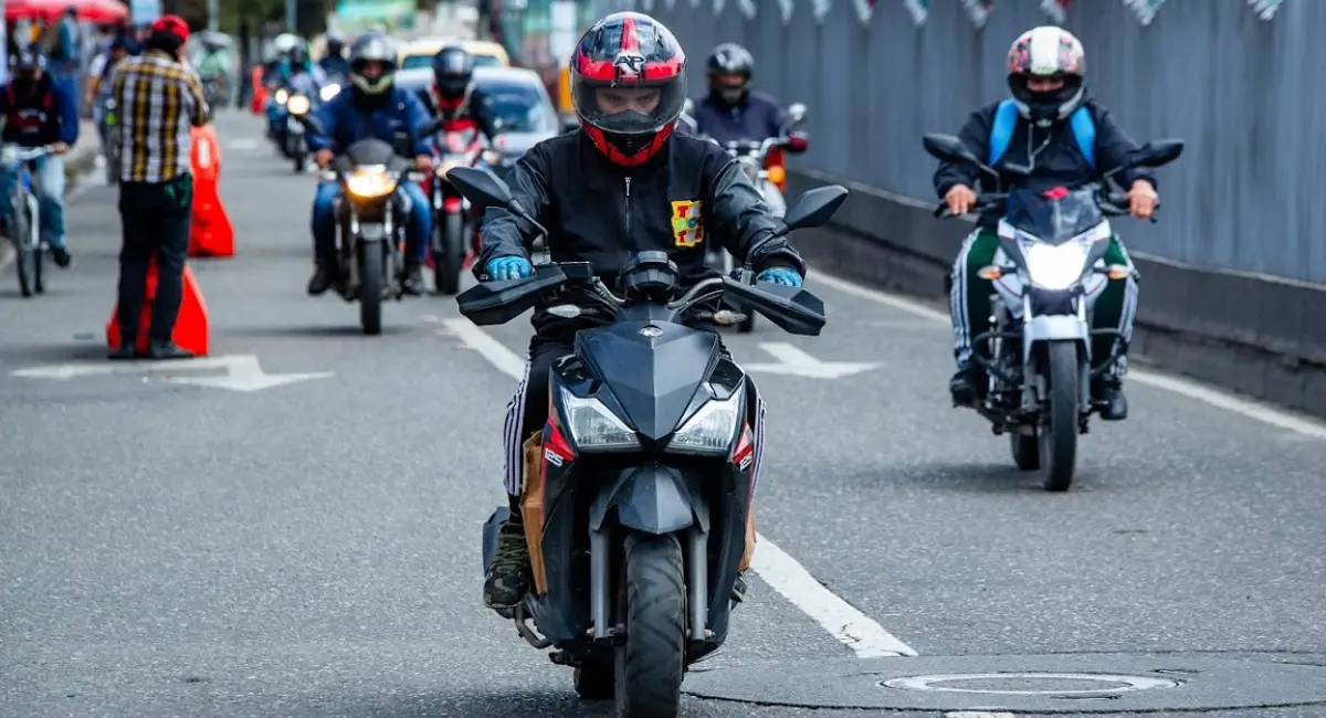 Motociclistas en Bogotá