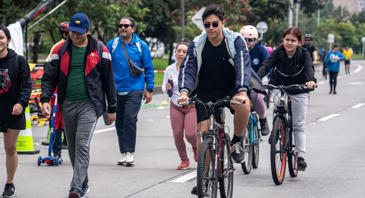 Personas en Ciclovía