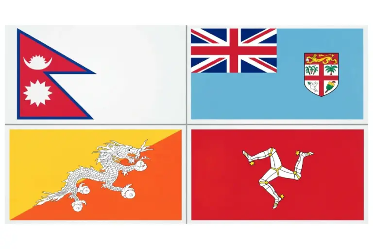 Las cuatro banderas del mundo más particulares