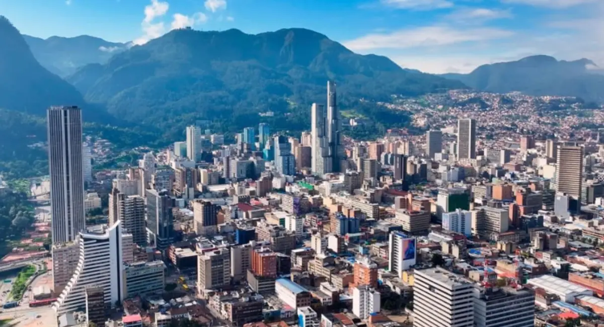 Foto panorámica de Bogotá